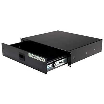 Obrázek Pronomic RD 102 racková zásuvka 2 HE (zásuvka pro 19 palcový regál, Snaplock, ocelový plech) černá