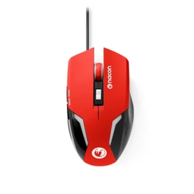 Obrázek NACON GM 105 myš USB optická 2400 DPI vpravo myši (pravá, optická, USB, DPI, černá, červená)