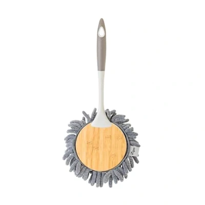 Obrázek VIGAR Bamboo Staubwedel aus Mikrofaser, rund, Grau, Material: ABS, Dimensiones: 18 x 10 36 cm