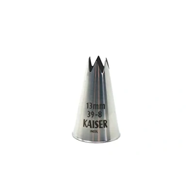 Obrázek Original Kaiser Hvězda 13 mm, zdobicí tyč, nerezová ocel, bez záhybů a okrajů, stříbrná