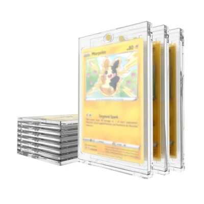 Obrázek Mcbazel Lot 10 35PT Magnetic Card Holder Sběratelské karty Obaly Magnetické držák na s UV ochranou transparentní karet