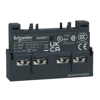 Obrázek Schneider Electric pomocný spínač GVAE11 1S1à blok pomocných 3389110343434