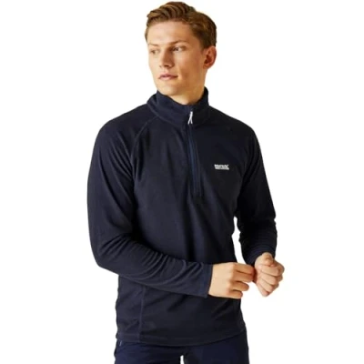Obrázek Regatta Pánský Montes Lightweight Mini Stripe Microfleece Zip Neck Fleece