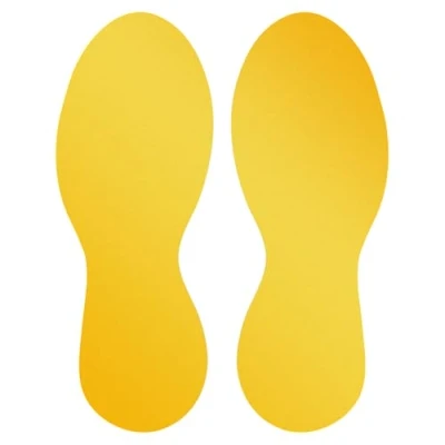 Obrázek Durable 172704 Podlahová značkovací patka (samolepicí nožky) 5 párů signální žlutá