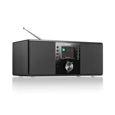 Obrázek Karcher DAB 5000+ digitální rádio (DAB+ / UKW RDS, Bluetooth, AUX IN, budík s duálním alarmem) černé