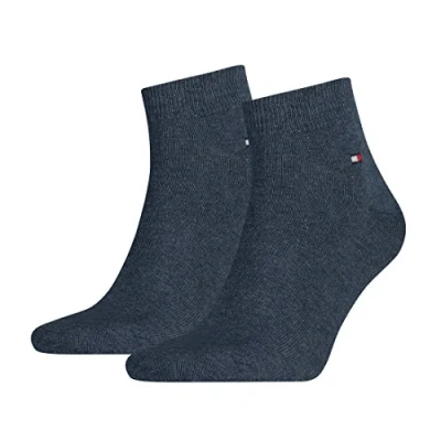 Obrázek Tommy Hilfiger 2 páry pánských ponožek Quarter vel. 39 46 Business Sneaker ponožky, 356 džíny