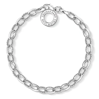 Obrázek Thomas Sabo Dámský náramek Charm Club 925 sterlingové stříbro X0230 001 12, Mincovní stříbro, Bez kamene