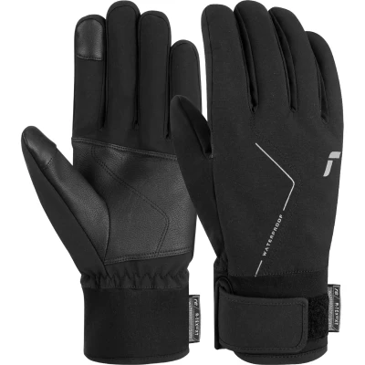 Obrázek Reusch Diver X R TEX XT Touch TEC nepromokavé, větruodolné a prodyšné unisex Multisportovní rukavice pro dámy pány kompatibilní s dotykovou obrazovkou mobilní telefon tablet, 7702 Black/Silver