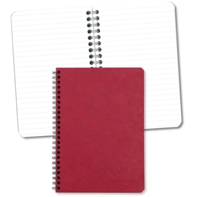 Obrázek Clairefontaine 785362C spirálová kniha Age Bag DIN A5, 14,8 x 21 cm, linkovaná, 60 listů, 1 kus červený