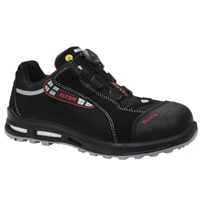 Obrázek ELTEN Bezpečnostní boty SENEX XXT Pro BOA ESD S3, pánské, textil, plastová špička (lehčí než ocelová krytka), lehká, sportovní, černá/červená, velikost: 44