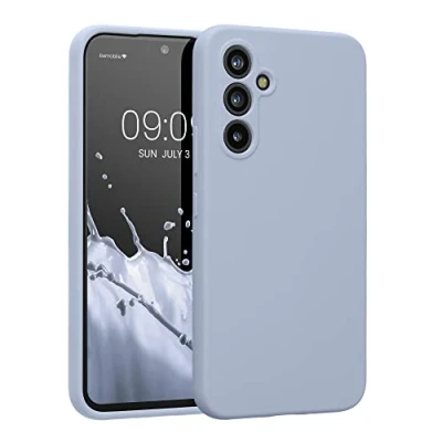 Obrázek kwmobile pouzdro kompatibilní se Samsung Galaxy A54 5G pogumované silikonové na mobil ochranné světle modré matné