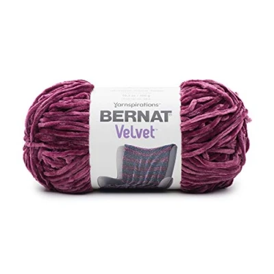 Obrázek Bernat 16103232004 Velvet Samt, Polyester, Burgunderblau, 300g, 288 Meter