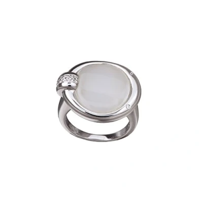 Obrázek Orphelia dámský prsten White Cateye 925 Sterling Silver se zirkony, stříbrná