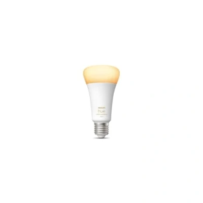 Obrázek Philips Hue White E27 LED žárovky balení 4 ks (800 lm), stmívatelné pro světelný systém s teplým bílým světlem, chytré ovládání světla hlasem a aplikací