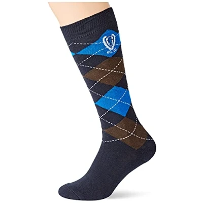 Obrázek Covalliero Dámské Coval. jezdecké punčochy Brescia Darkblue kostkované, velikost 3436 (balení 1 ks)