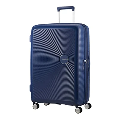 Obrázek American Tourister Soundbox příruční zavazadlo Spinner s možností rozšíření, Modrá (Midnight Navy), L (77 cm 110 L)