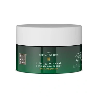 Obrázek RITUALS Body Scrub The Ritual of Jing tělový peeling s hořčíkem a lotosovým květem vůní jujube vyrobeno z 92 % přírodních složek původu 250 g
