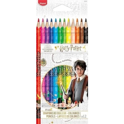 Obrázek Maped 12 pastelek &quot;Harry Potter&quot; ideální pro začátek školního roku v papírové krabičce 832053