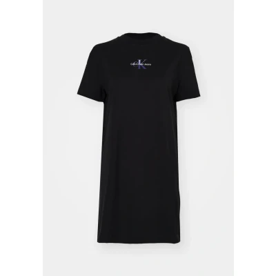 Obrázek Calvin Klein Jeans Gradient Monologo TEE Dress Žerzejové šaty, Ženy, Velikost: XS, Black