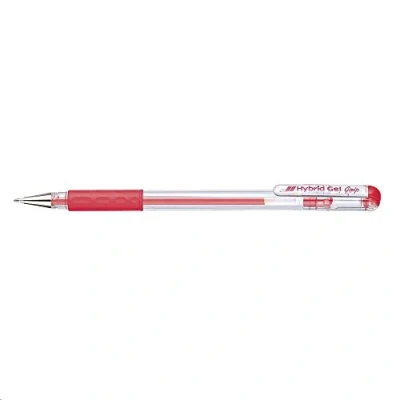 Obrázek Pentel Hybrid Gel Grip kuličkové pero 0,6 mm špička na psaní 0,3 šířka čáry 12 kusů červené