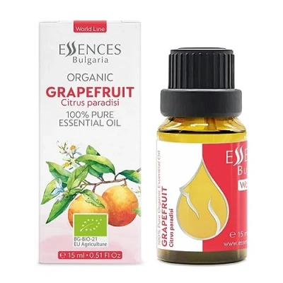 Obrázek Essences Bulgaria Bio grapefruit éterický olej 15 ml Citrus paradisi 100% přírodní neředěný terapeutický stupeň aromaterapie kosmetika netestováno na zvířatech bez genetických technik