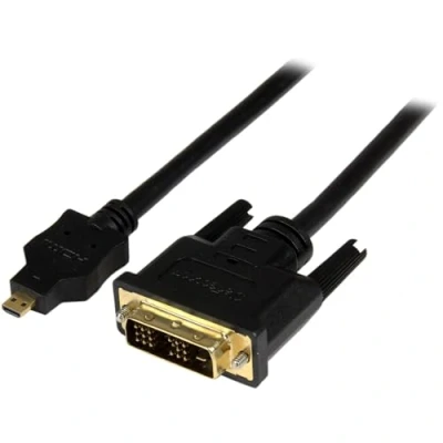Obrázek StarTech.com 2m Micro HDMI na DVI kabel k adaptérovému kabelu typ D zařízení Single Link Monitor/Display/Projektor Monitor/kabel konvertoru robustní