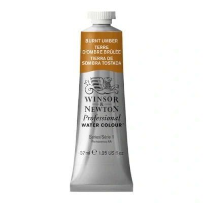 Obrázek Winsor &amp; Newton 0114076 profesionální akvarelová barva, živé akvarelové barvy v umělecké kvalitě, vysoká brilance barev a svítivost, stálá na světle, archivní kvalita, 37 ml tuba umbra vypalovaná