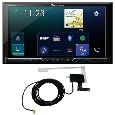 Obrázek Pioneer SPH DA230DABAN vč. DAB antény, 6,8&quot; 2DIN Mediareceiver s Apple CarPlay, Android Auto, DAB+ a Bluetooth, černý