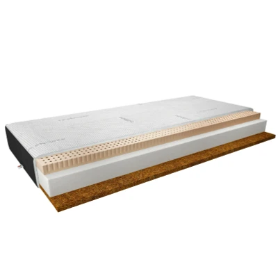 Obrázek Latexová matrace Mokka kašmír + černý samet Rozměr: 120x200