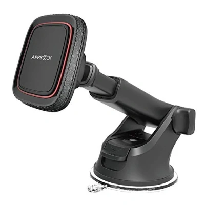 Obrázek APPS2Car Magnet Halterung Auto, Universal Armaturenbrett Windschutzscheibe Industrielle Festigkeit Saugnapf Handy mit verstellbarem Teleskoparm,6 Starke Magnete,für alle Mobiltelefone