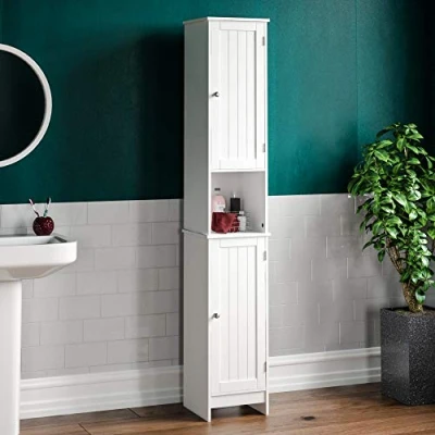 Obrázek Bath Vida 333473 1 Hoch &amp; Midischränke fürs Bad, Weiß, Standard