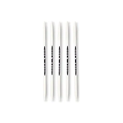 Obrázek PRYM Double point ergonomické pletací jehlice/jehly, vysoce výkonný plast, vícebarevný, 3,5 mm, délka 20 cm, sada 5, alabastrová bílá