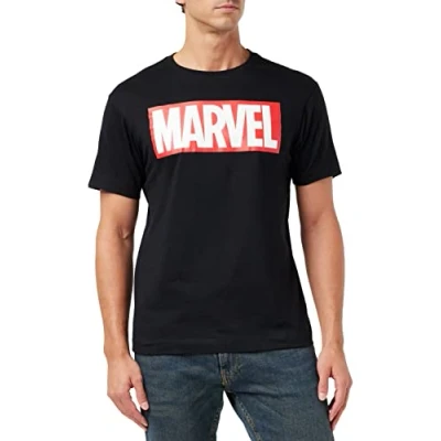 Obrázek Marvel Pánské tričko Core Logo, černá