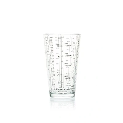 Obrázek KitchenCraft Skleněná odměrka na mokré/suché přísady, 425 ml, čirá
