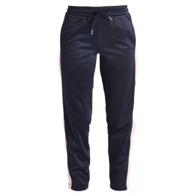 Obrázek Urban Classics Ladies Button UP Track Pants Teplákové kalhoty, Ženy, Velikost: XS, Navy/lightrose/white
