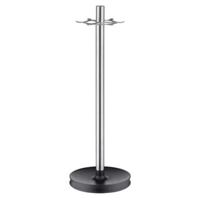 Obrázek WMF Depot držák na potřeby 30 cm, 7 zavěšení, otočný stojan, nerezová ocel Cromargan, pogumovaná noha