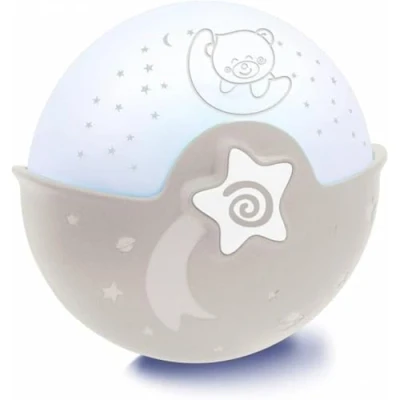 Obrázek Infantino Soothing Light &amp; Projektor v šedé barvě jemné světlo na usínání s projektorem hvězdné oblohy, ukolébavkami a uklidňujícími zvuky, 1 kus (balení ks)