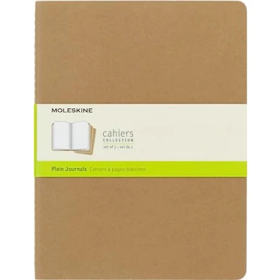 Obrázek Zápisníky Cahier od Moleskine (lepenková vazba), sada 3 kusů x large