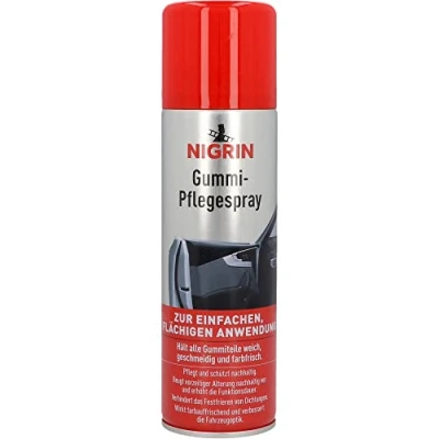 Obrázek NIGRIN Sprej pro péči o gumu, péče pryžové díly na autě, trvale pečuje a chrání, 300 ml, 1 balení