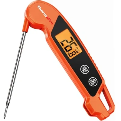 Obrázek ThermoPro teploměr na maso, grilovací digitální pečení bezdrátový vaření se skládacími sondami Kuchyňský pro BBQ grilování Baken Liquid TP603