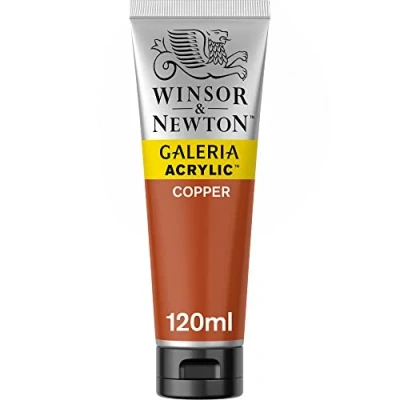 Obrázek Winsor &amp; Newton Akrylová barva Galeria 2131214, vysoká pigmentace, stálobarevná, máslová konzistence, 120 ml tuba, měď
