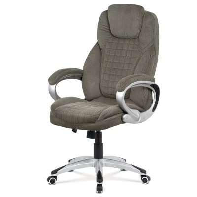 Obrázek Kancelářská židle, tmavě šedá látka, kříž plastový stříbrný, houpací mechanismus KA G196 GREY2