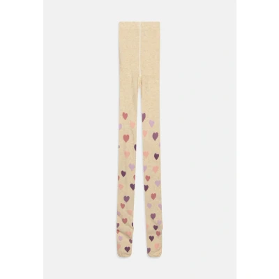 Obrázek Lindex Tights Hearts Punčocháče pro děti, Velikost: 92, Beige melange
