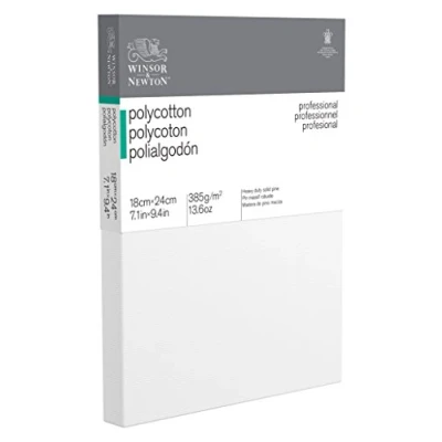 Obrázek Winsor &amp; Newton 6206007 Professional klínový rám z bavlněné směsové tkaniny, 385 g/m², 3krát základní nátěr, střední zrnitost, ideální pro olejové barvy a akrylové 18 x 24 cm