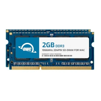 Obrázek OWC 4GB Memory Upgrade Kit 2 x 2GB PC8500 DDR3 1066MHz SO DIMM Pro Late 2008 Early 2010 MacBook, MacBook Unibody Modelle, 2009/2010 Mac Mini, 2009 iMac, 13&quot;