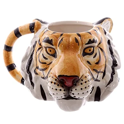 Obrázek Bílý, keramické hrníček, Tiger Přes pro Design, Černá/bílá/oranžová, MUG227