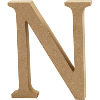 Obrázek Creativ &quot;N MDF písmeno, hnědé, 13 x 2 cm