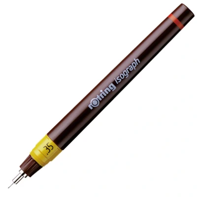 Obrázek rOtring Isograph technická kreslicí tužka 0,35 mm plnitelná Fineliner