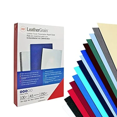 Obrázek LeatherGrain obálkový materiál, A4, 100 kusů, béžová