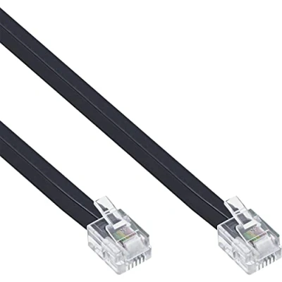 Obrázek InLine 18848 Modularkabel RJ12, Stecker / Stecker, 6adrig, 6P6C, 1m